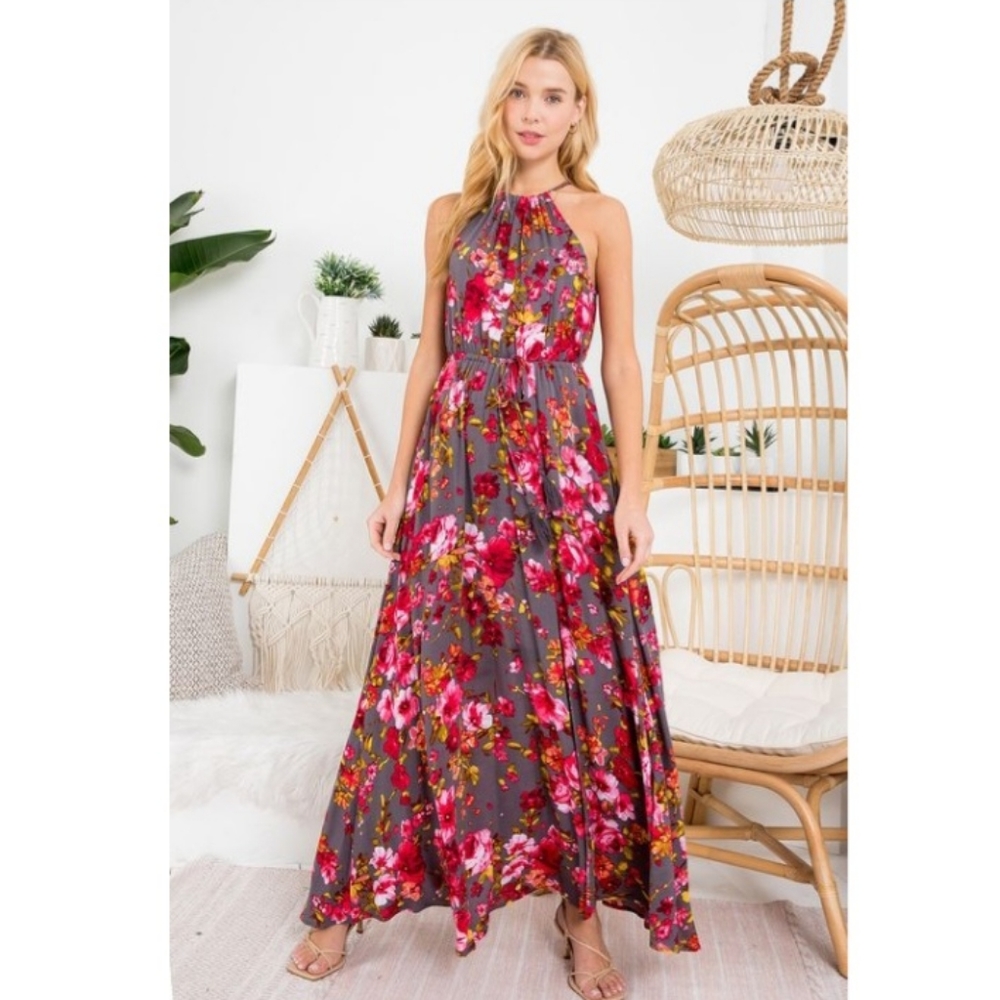 Lily - Floral Maxi Dress